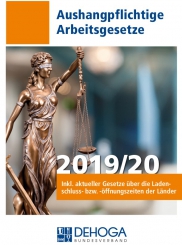 Aushangpflichtige Arbeitsgesetze "DEHOGA" 2019/20 