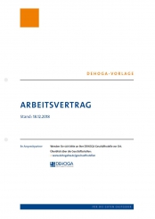 Arbeitsvertrag Hotel- und Gaststättengewerbe B-W 