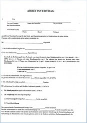 Arbeitsvertrag Hotel-& Gaststättengewerbe Niedersachsen 