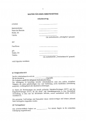 Muster-Arbeitsvertrag Mecklenburg-Vorpommern 