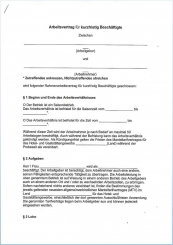 Arbeitsvertrag kurzfristig Beschäftigte Mecklenburg-Vorpom. 