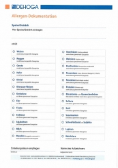 Allergen-Dokumentation PDF