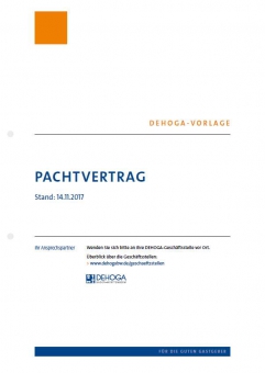 Pachtvertrag Hotel- und Gaststättengewerbe B-W 