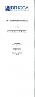 Entgelttarifvertrag Gaststätten-& Hotelgewerbe NRW 